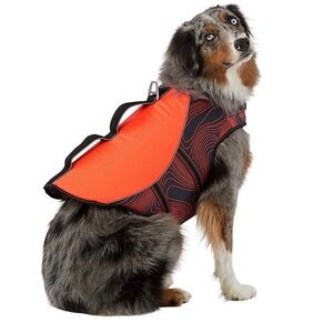 High-Visibility Orange Dog Safety Vest